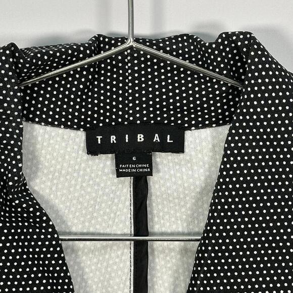 Tribal Polka Dot Zip Up Ruched Golf Dress 6 - Picture 2 of 6